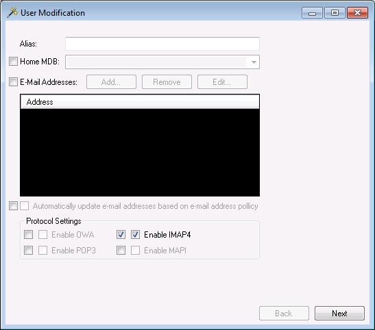 Active Directory Bulk modify Protocol Settings
